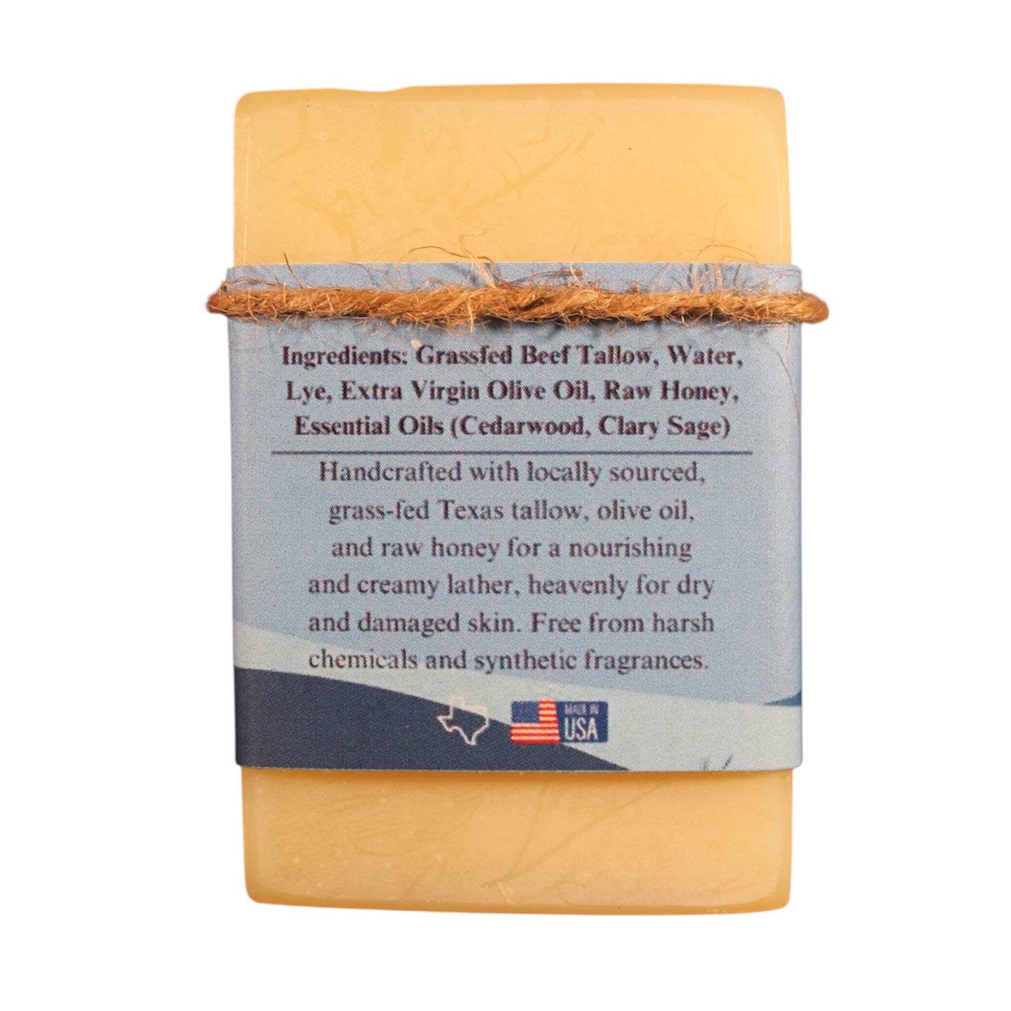 Cedarwood Clary Sage Tallow Soap Bar