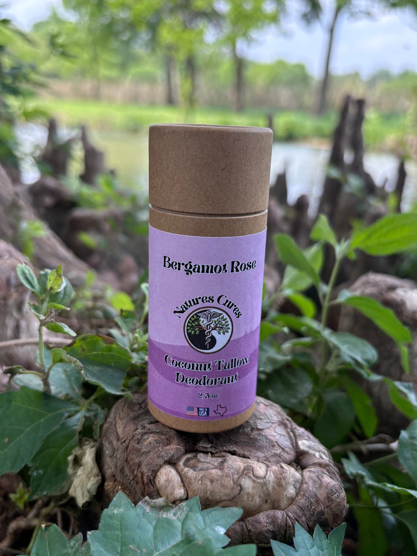 Coconut Tallow Deodorant-Bergamot Rose