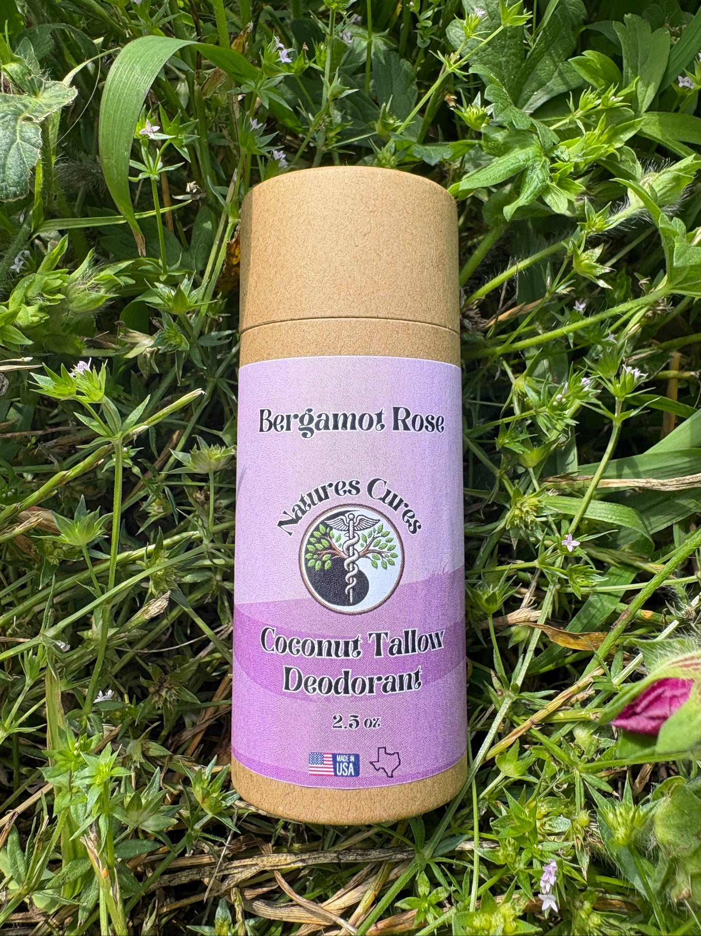 Coconut Tallow Deodorant-Bergamot Rose