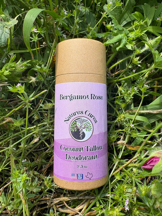 Coconut Tallow Deodorant-Bergamot Rose