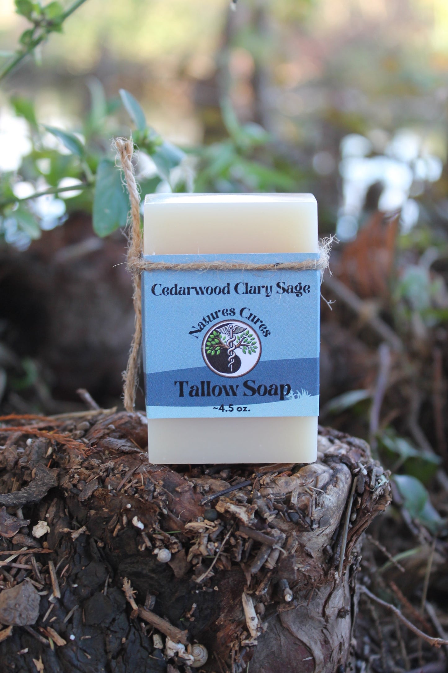 Cedarwood Clary Sage Tallow Soap Bar