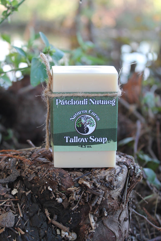 Patchouli Nutmeg Tallow Soap Bar